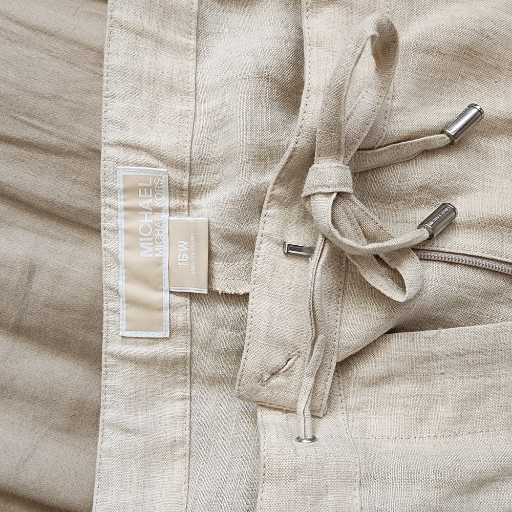 Michael Kors Beige Linen Pants